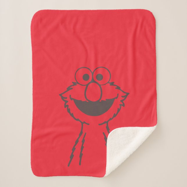 Sesame Street | Elmo Bright Sherpa Blanket (Front)