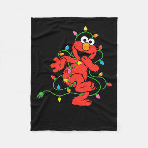Sesame Street Elmo Christmas Lights Baby  Fleece Blanket