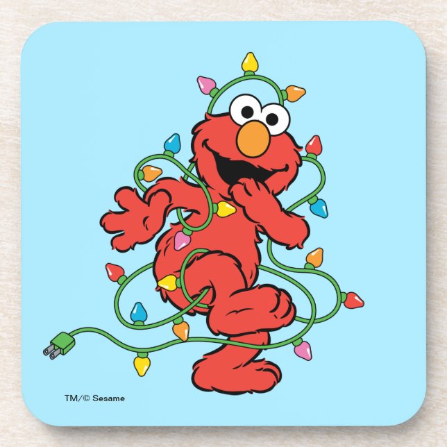 Sesame Street | Elmo Christmas Lights Coaster (Front)