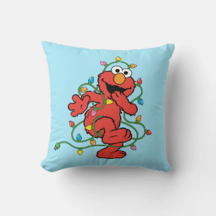 Sesame Street   Elmo Christmas Lights Throw Pillow
