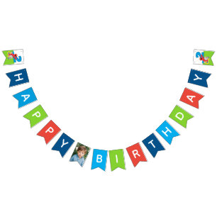 Sesame Street Elmo Chugga Chugga Two Two Birthday Bunting Flags