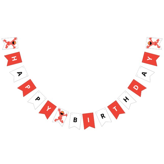 Sesame Street Elmo | Crayon Birthday Bunting Flags (All)