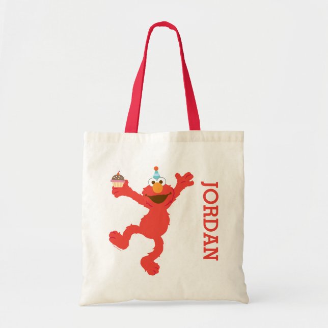 Sesame Street | Elmo - Cupcake & Confetti Birthday Tote Bag (Front)
