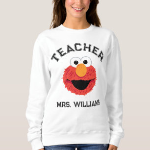 Sesame Street Elmo Face Teacher Sweatshirt