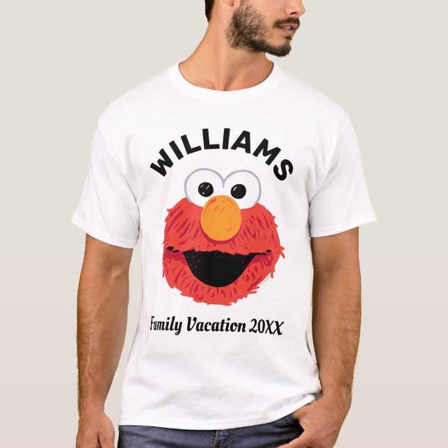 Sesame Street | Elmo Family Vacation T-Shirt (Front)