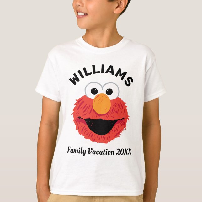 Sesame Street | Elmo Family Vacation T-Shirt (Front)
