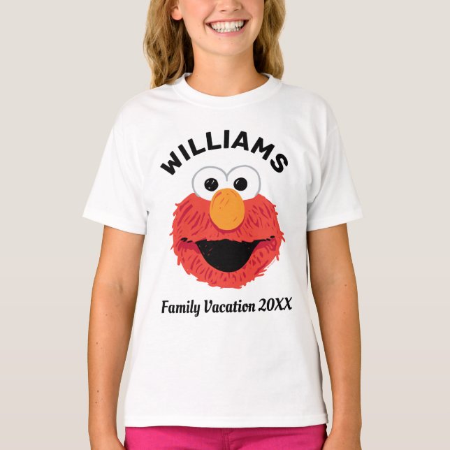 Sesame Street | Elmo Family Vacation T-Shirt (Front)