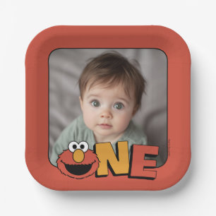 Sesame Street   Elmo - First Birthday Paper Plates