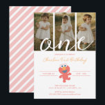Sesame Street | Elmo First Birthday - Photo Invitation<br><div class="desc">This adorable first birthday photo invitation features Elmo from Sesame Street alongside a customizable space for your child's photos. The cheerful design includes vibrant colours and playful text, making it the perfect way to celebrate this special milestone. Ideal for an Elmo-themed birthday party, this invitation adds a personal and charming...</div>