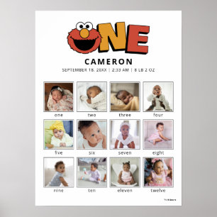 Sesame Street   Elmo First Birthday Poster