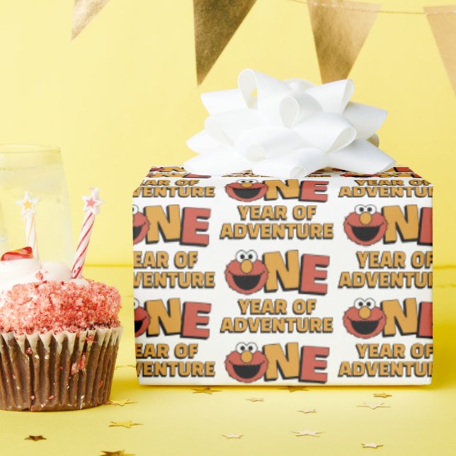 Sesame Street | Elmo - First Birthday Wrapping Pap Wrapping Paper (Birthday Party)