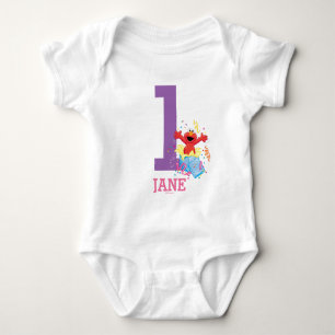 Sesame Street   Elmo Girl's 1st Birthday Baby Bodysuit