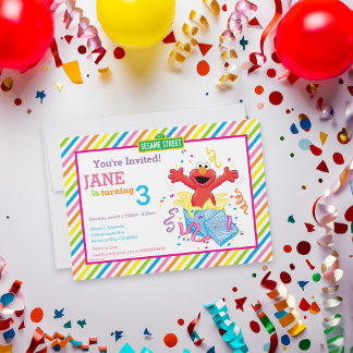 Sesame Street | Elmo Girl's Birthday Invitation