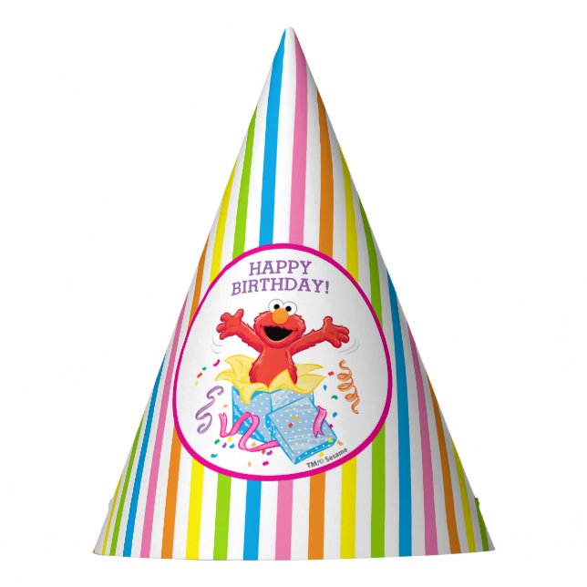 Sesame Street | Elmo Girl's Birthday Party Hat (Front)