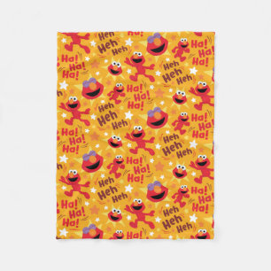 Sesame Street Elmo Ha! Ha! Ha! Pattern Fleece Blanket