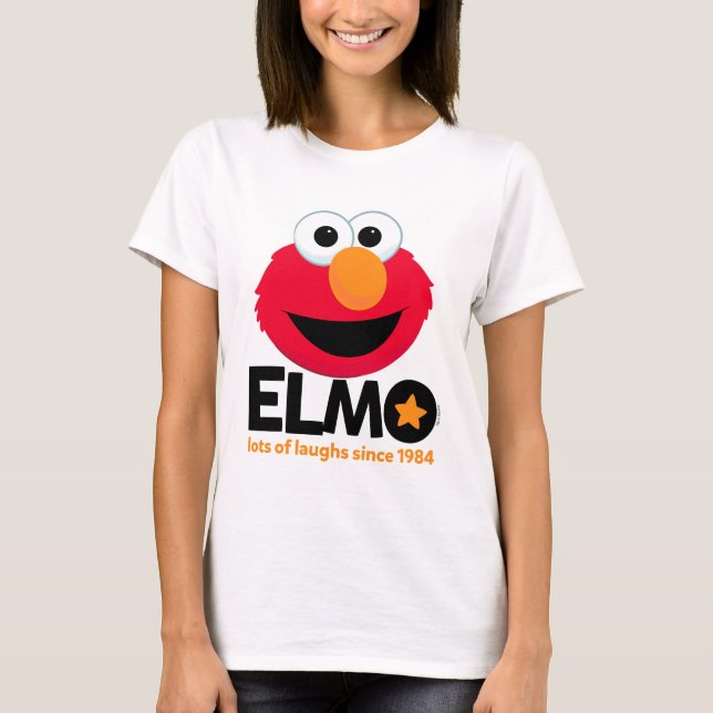 Sesame Street | Elmo Lots of Laughs Since 1984 T-Shirt (Front)