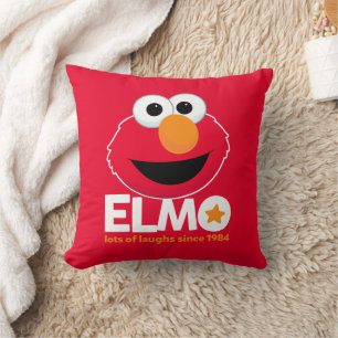Sesame Street Elmo Lots of Laughs Since 1984 Throw Pillow