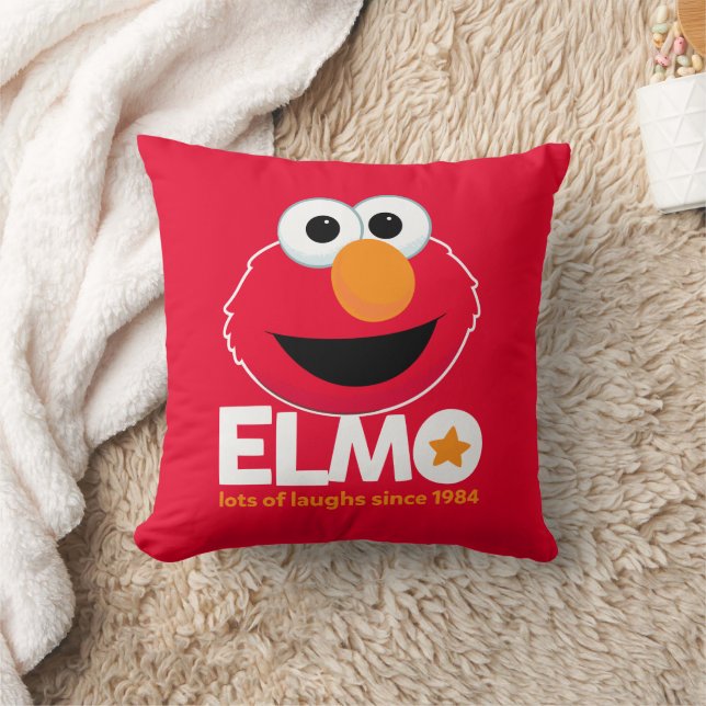 Sesame Street | Elmo Lots of Laughs Since 1984 Throw Pillow (Blanket)
