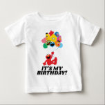 Sesame Street | Elmo & Pals - It's My Birthday Baby T-Shirt<br><div class="desc">Watch out Elmo,  don't lift off with those colourful balloons. Wait,  those are your old friends from Sesame Street. Big Bird,  Bert,  Cookie Monster and more! Why,  they're here to wish a very happy birthday to kids around the world with this cute design. Personalize by adding your custom text!</div>