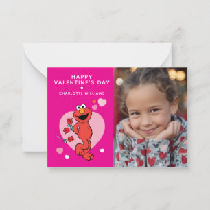 Sesame Street Elmo Photo Valentine Card