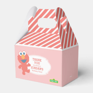 Sesame Street   Elmo - Pink Striped Favour Box