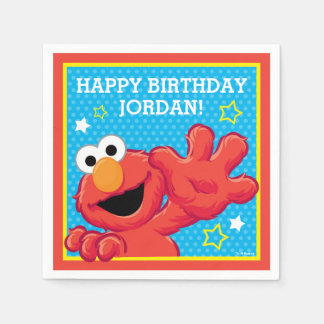 Sesame Street | Elmo - Polka Dot & Stars Birthday Napkin