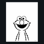 Sesame Street | Elmo Poster<br><div class="desc">Check out this cute Sesame Street design featuring Elmo.</div>