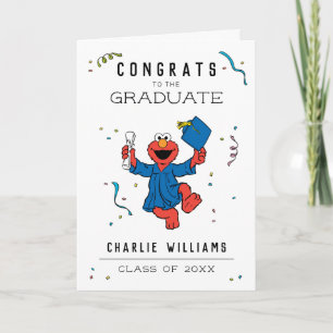 Sesame Street   Elmo Preschool Graduate  Card