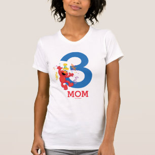 Sesame Street Elmo - Rainbow Birthday Mom T-Shirt
