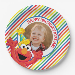 Sesame Street   Elmo - Rainbow Birthday Paper Plate