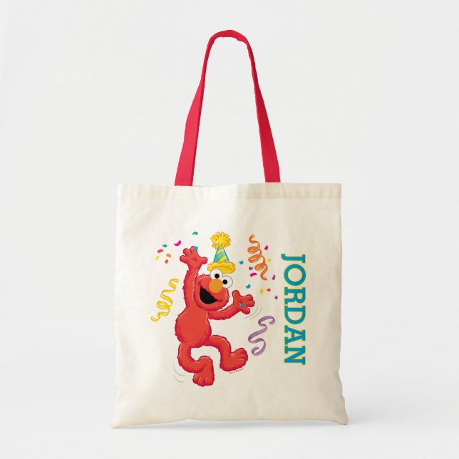 Sesame Street | Elmo Rainbow Birthday Tote Bag (Front)