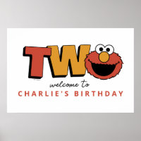 Sesame Street | Elmo - Second Birthday Poster