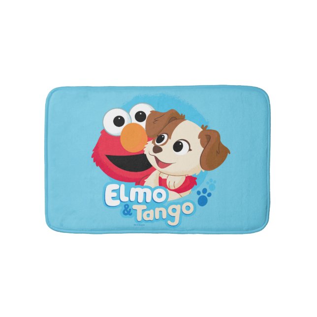 Sesame Street | Elmo & Tango Badge Bath Mat (Front)
