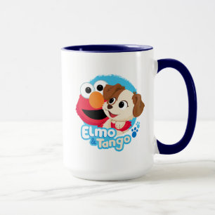 Sesame Street   Elmo & Tango Badge Mug