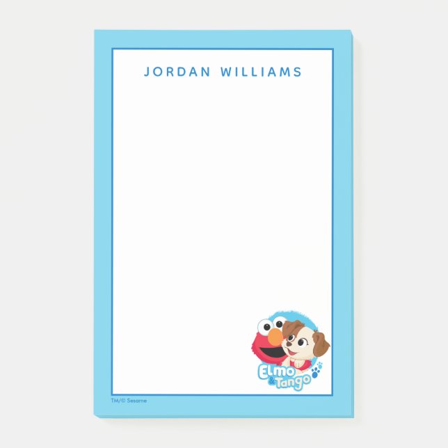 Sesame Street | Elmo & Tango Badge Post-it Notes (Front)