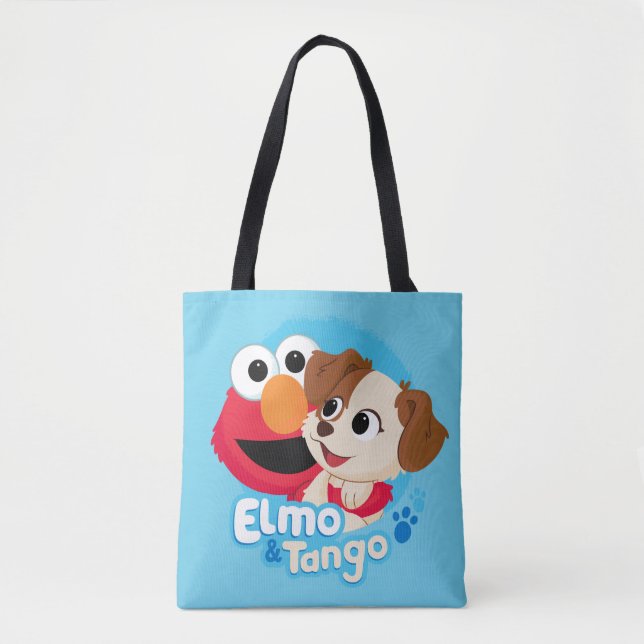 Sesame Street | Elmo & Tango Badge Tote Bag (Front)