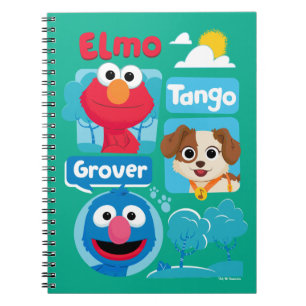 Sesame Street   Elmo, Tango, & Grover Park Graphic Notebook