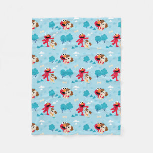 Sesame Street Elmo & Tango Pattern Fleece Blanket