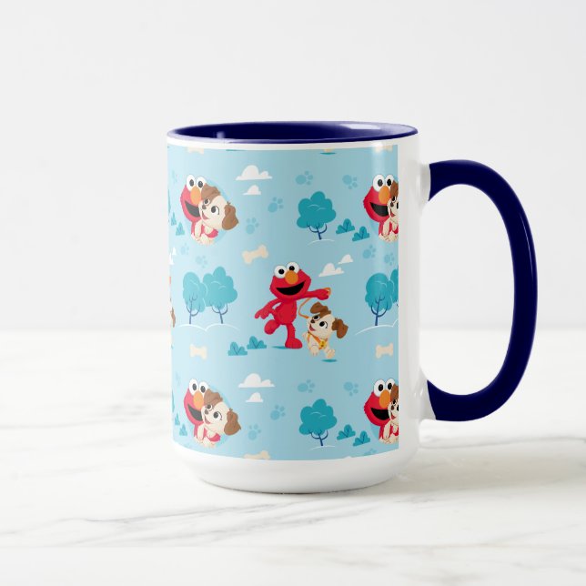 Sesame Street | Elmo & Tango Pattern Mug (Right)