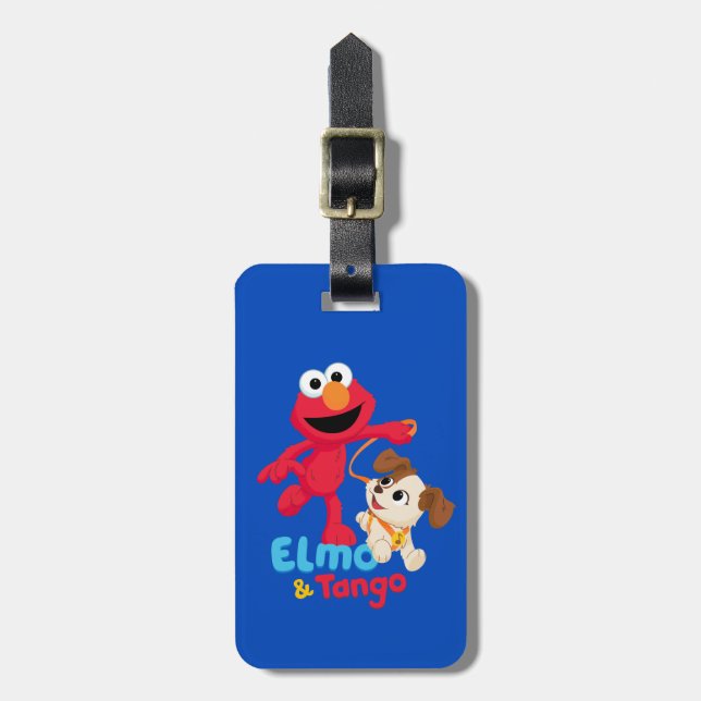 Sesame Street | Elmo & Tango Running Luggage Tag (Front Vertical)