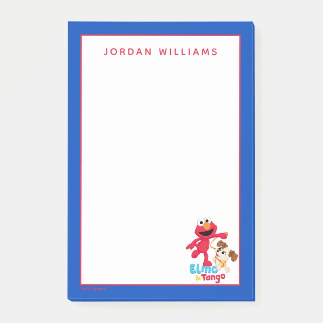 Sesame Street | Elmo & Tango Running Post-it Notes (Front)