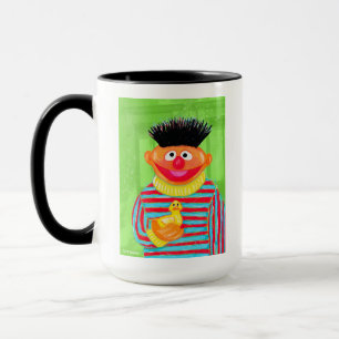 Sesame Street   Ernie with Rubber Duckie Mug
