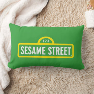 Sesame Street   Full Color Logo Lumbar Pillow