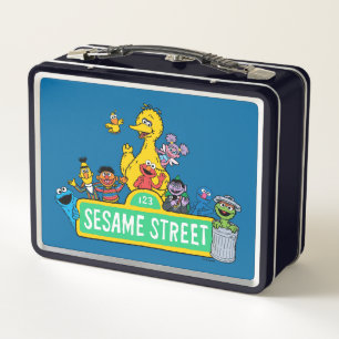 Sesame Street   Full Color With Pals Metal Lunch Box