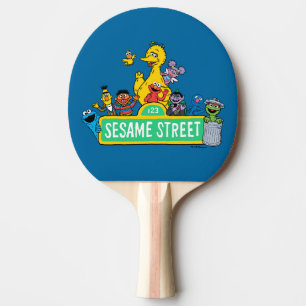 Sesame Street   Full Color With Pals Ping Pong Paddle