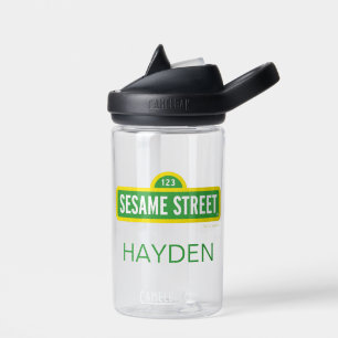 Sesame Street   Full Colour Logo   Add Your Name Water Bottle