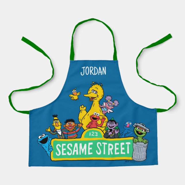 Sesame Street | Full Colour With Pals Apron (Front)
