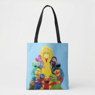Sesame Street   Fun Colorful Pals Portrait Tote Bag
