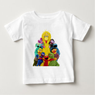 Sesame Street   Fun Colourful Pals Portrait Baby T-Shirt