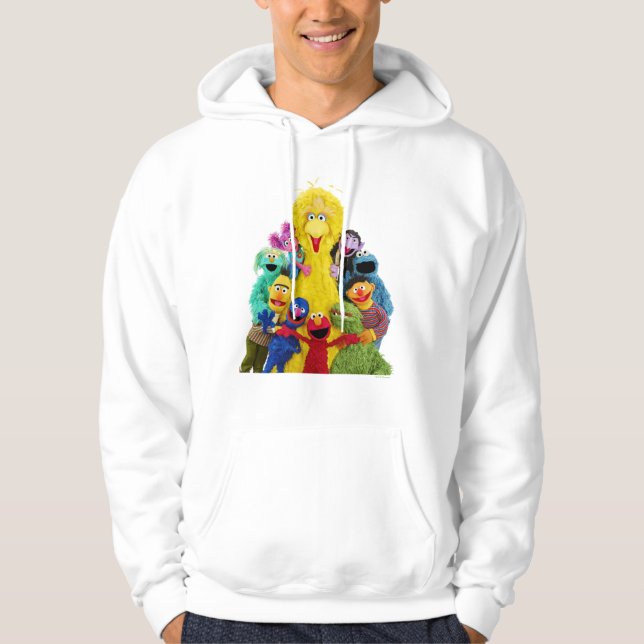 Sesame Street | Fun Colourful Pals Portrait Hoodie (Front)